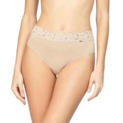 Bragas mujer altas algodón elásticas cintura blonda encaje            