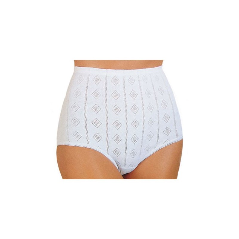 Bragas altas de mujer  clásicas con calado                            