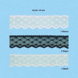 comprar encaje de nylon de 18mm de ancho por metros | Envíos 24h      