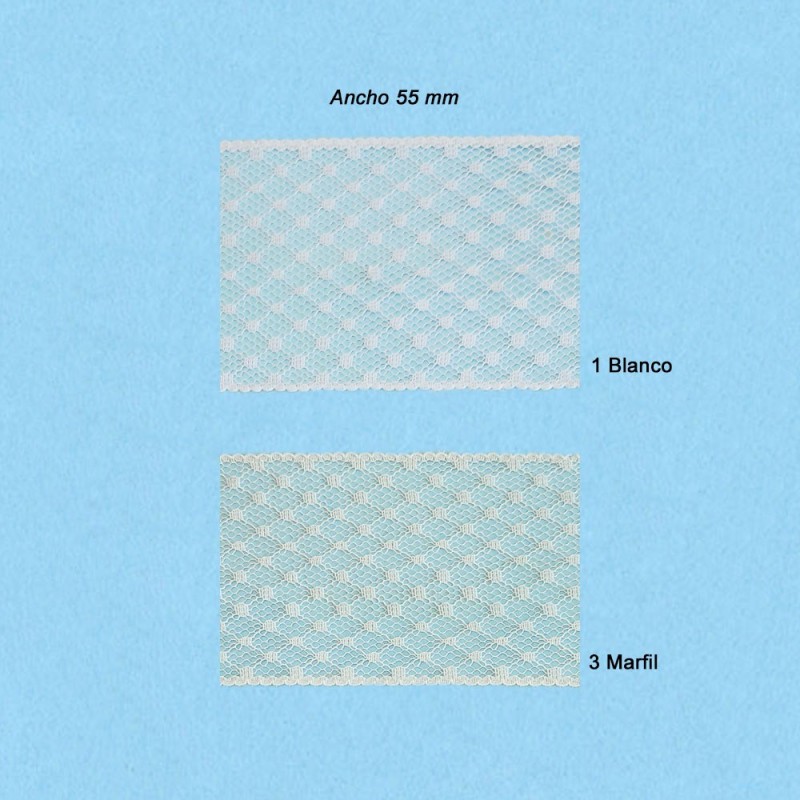 Comprar encaje de nylon de 55mm de ancho | Envíos 24h | Mercys        