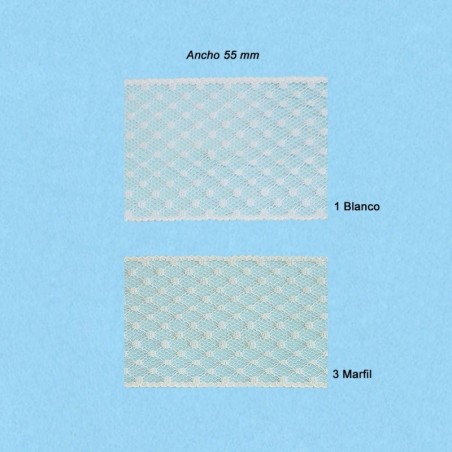 Comprar encaje de nylon de 55mm de ancho | Envíos 24h | Mercys        