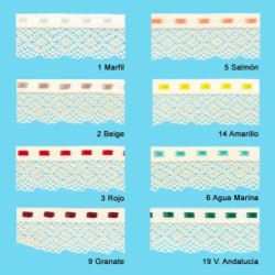 ENCAJE PERLE Y CINTA RASO 126 (Metros)            