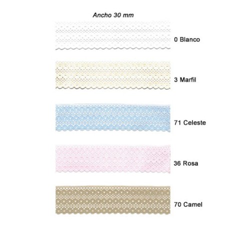 ENCAJE NYLON 72284 (Metros) 30mm                  
