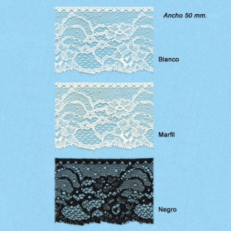 ENCAJE NYLON 1000922 (Metros) 50mm                