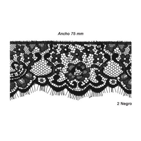 ENCAJE NYLON 908405 (Metros) 75mm                 