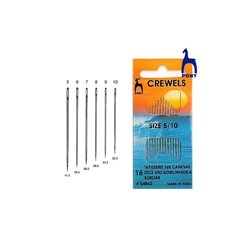 AGUJA BORDAR OJO GRANDE 04862 (Blister 16 uds)    