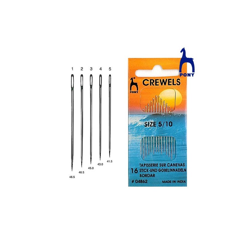 AGUJA BORDAR OJO GRANDE 04863 (Blister 12 uds)    