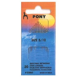 AGUJA CORTA SASTRE/PATC Nº 10 03860 (20 uds)      