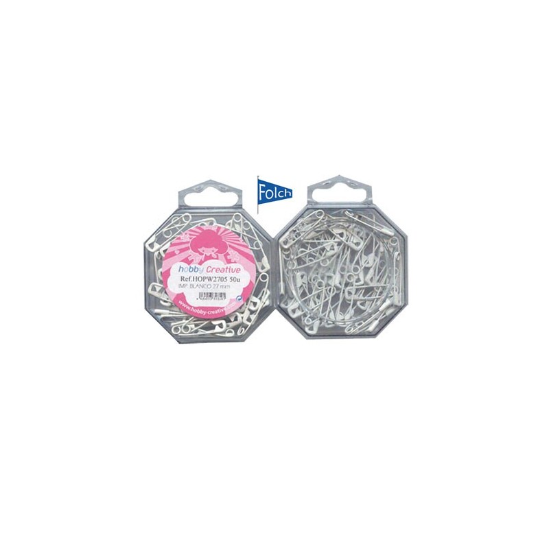 Imperdibles HOPW2705 blanco nº0 c/50unid          