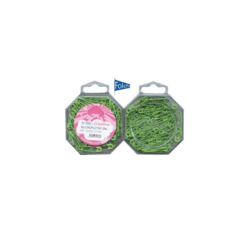 Imperdibles HOPG2705 verde nº0 c/50unid           