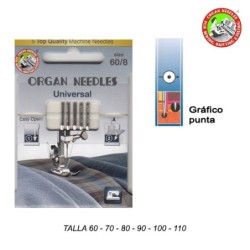 AGUJA MAQUINA UNIVERSAL (Blister 5 uds)           