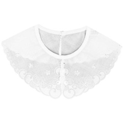 Cuello Bordado Cierre Bot?n Perla | Env?os 24h | Mercys               